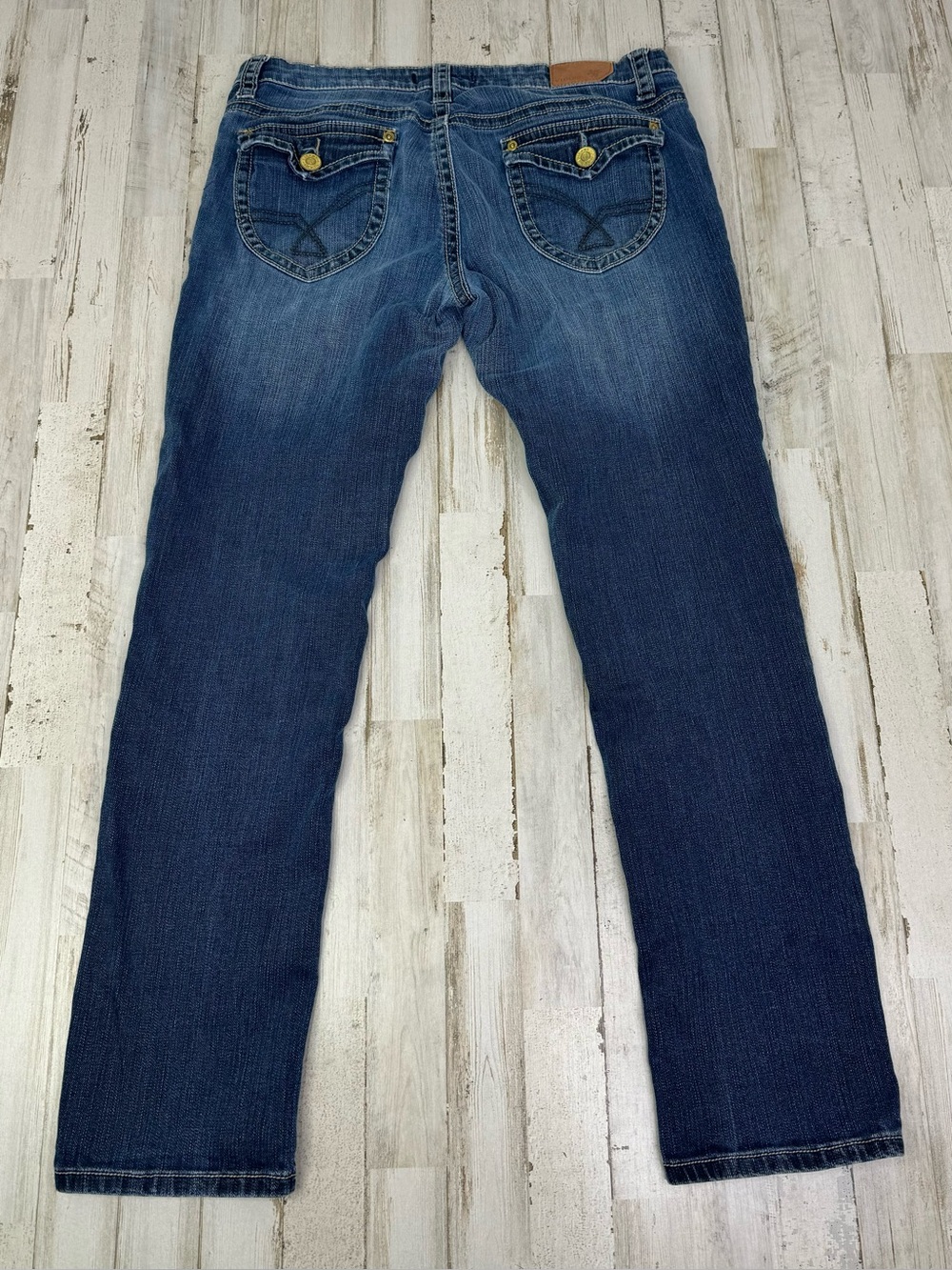 VIGOSS Skinny Leg Jeans Women’s 9 (34x30) Blue Wash Stretch Denim